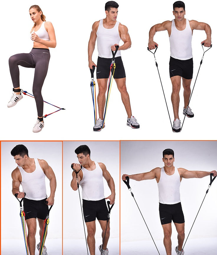 5-in-1 Portable Resistance Band Set with Handles