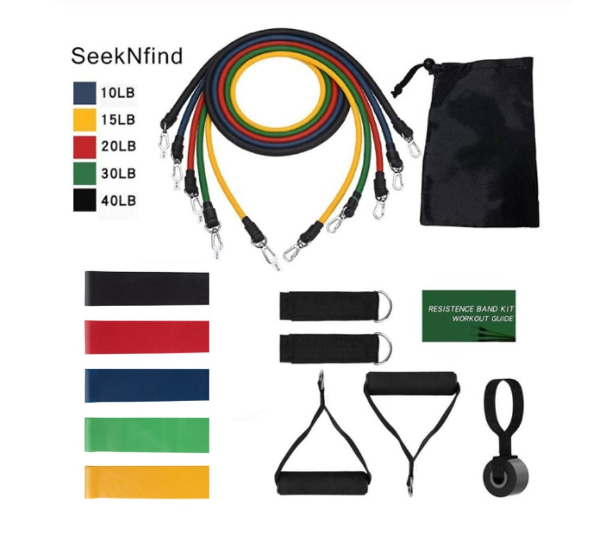 5-in-1 Portable Resistance Band Set with Handles